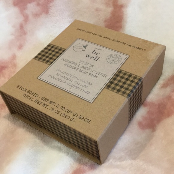 Simply Be Well Set of 6 Exfoliating Scented Vegie Based Soaps 12oz NWT Boxed Set - Picture 4 of 16